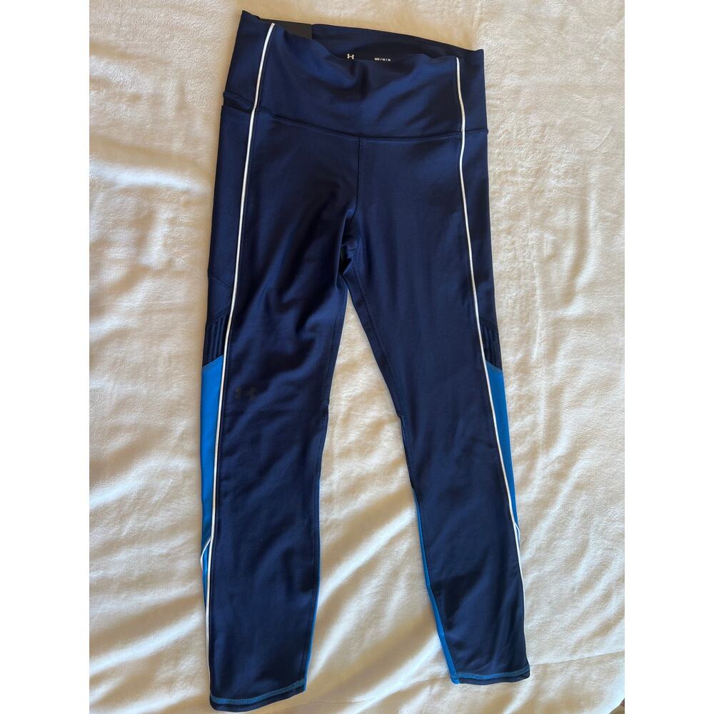 NWT Under Armour HeatGear No-Slip Waistband Compression Ankle Leggings M